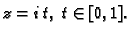 $ z=i\,t,\;t\in [0,1].$