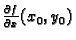 $ \frac{\partial f}{\partial x}(x_0,y_0)$