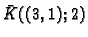 $ {\bar K}((3,1);2)$