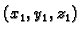 $ (x_1,y_1,z_1)$